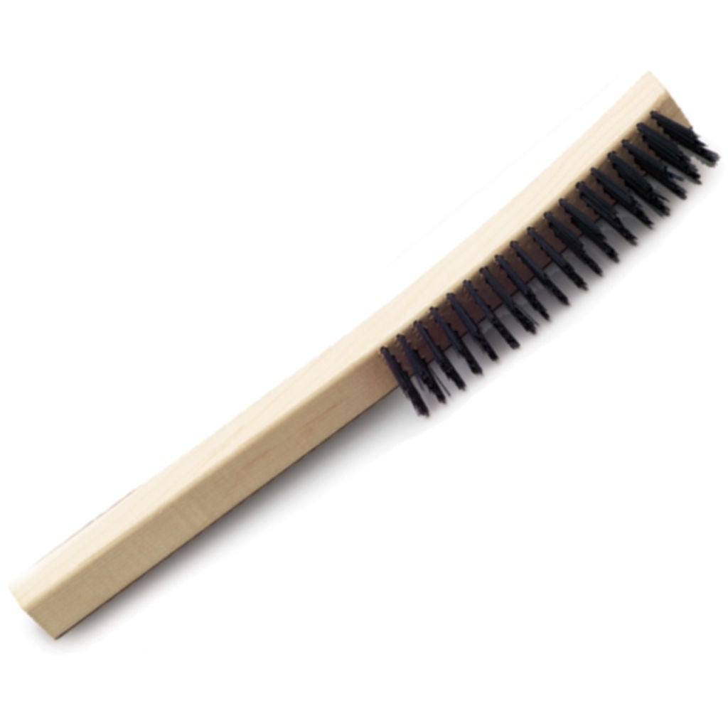 HIGH GRADE FLOOR SWEEP FOR ALL SMOOTH, HARDWOOD AND FINE FLOOR APPLICATIONS. CONSISTS OF A HARDWOOD OR FOAM PLASTIC BLOCK SET WITH 3 LONG BRISTLES MADE FROM HORSEHAIR, POLYPROPYLENE OR POLYESTER. 12 BRUSHES PER BOX.