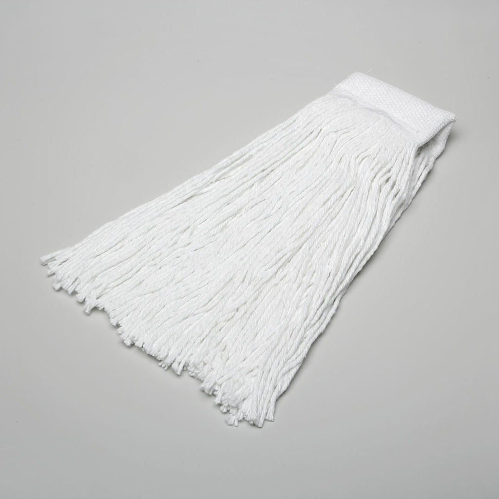 4ply finishing mop for spreading waxes and other floor finishes.  White  Finishing