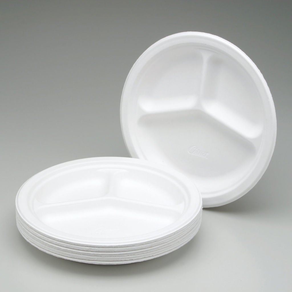 CHINET PAPER PLATES 10 1/4 INCH DIAMETER, 500/BOX IN NAVY PACKAGING