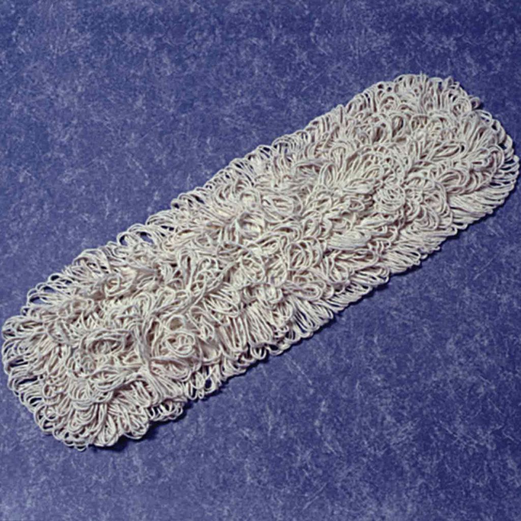 DESIGNED FOR USE ON 5 X 36 OVAL WIRE FRAMES WITH ROUNDED ENDS. OVERALL SWEEP SIZE IS 13 WIDE, 44 LONG. FOR USE WITH DUST MOP HANDLE 7920008510140. DESIGNED FOR SWEEPING SMOOTH, BARE, DRY FLOORS. MOP HEAD IS FULLY WASHABLE AND HAS 100 PERCENT LOOPEDEND COT