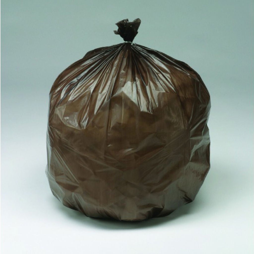 BAGS, CONTROLLED LIFE CYCLE, 30GAL, 30X36 BRWN