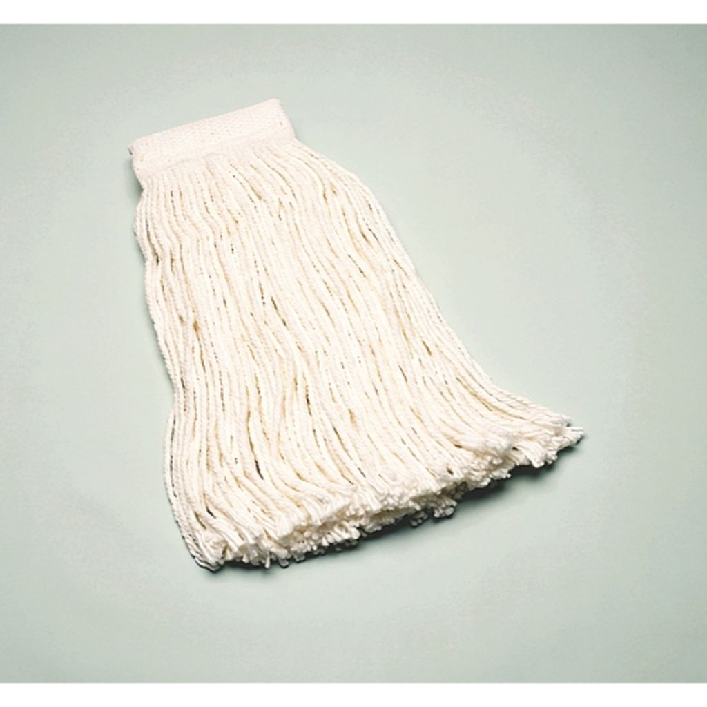 4ply finishing mop for spreading waxes and other floor finishes.  White  Finishing