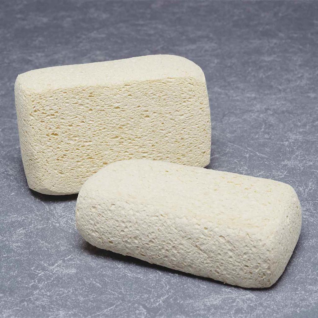 Durable, absorbent sponge is good for general cleaning with commercial detergents, soaps and cleaning agents.  Natural 41/4 x 21/8 x 61/2 Dried