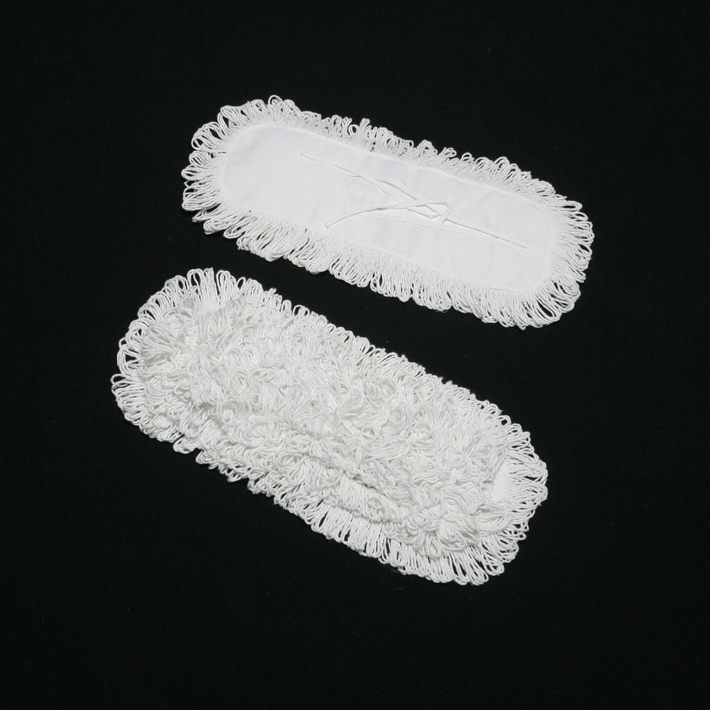 FEATURES ANTIMICROBIAL YARNS WHICH AID IN PREVENTING THE GROWTH OF BACTERIA, MOLD AND MILDEW WHILE REDUCING ODORS. MAXIMUM DUSTATTRACTING COLORED 100% SYNTHETIC FIBER LOOPEDEND YARN IS SEWN INTO PRESHRUNK POLYESTER FABRIC TO ALLOW MULTIPLE WASHINGS WITH M