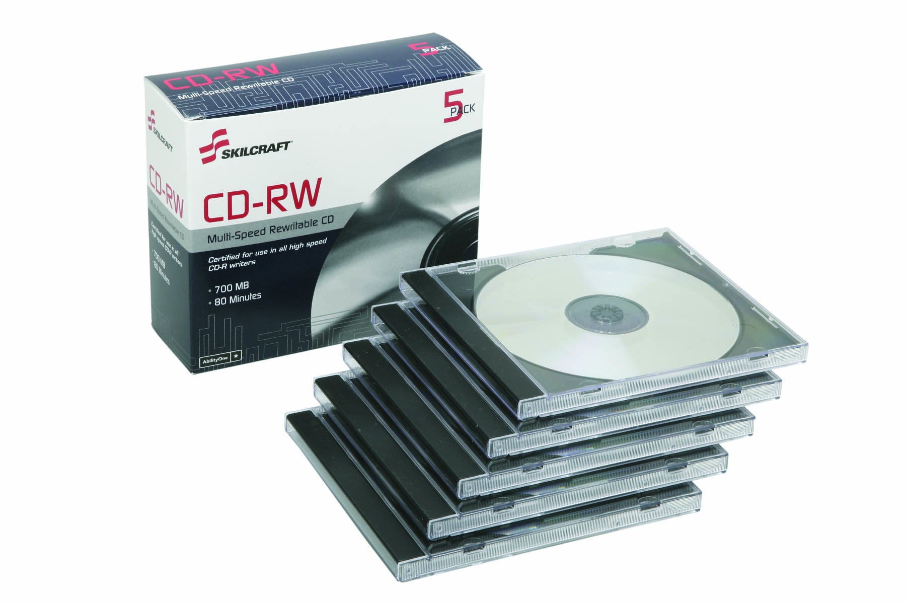 COMPACT DISC, REWRITABLE, BX/5