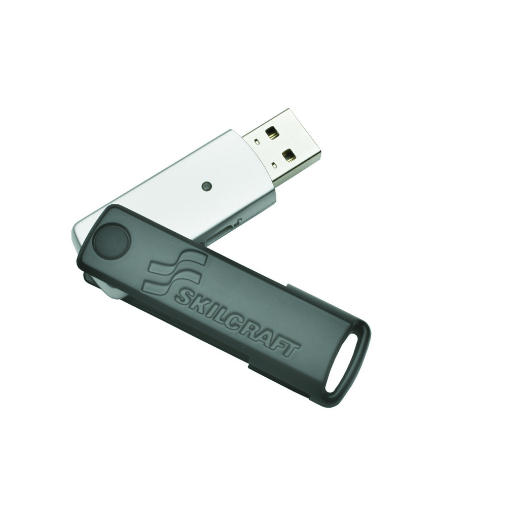 SKILCRAFT USB Flip Drive  8GB 8GB Silver