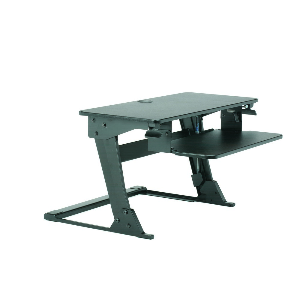 Desktop SitStand Workstation 36 Black 35Pound Capacity