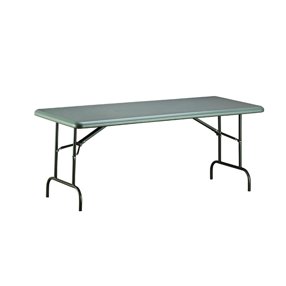 Rectangular Folding Table  1200 lb weight capacity  72 W x 29 H x 30 D  Charcoal Gray 72 x 29 x 30 Charcoal 1200Pound Capacity