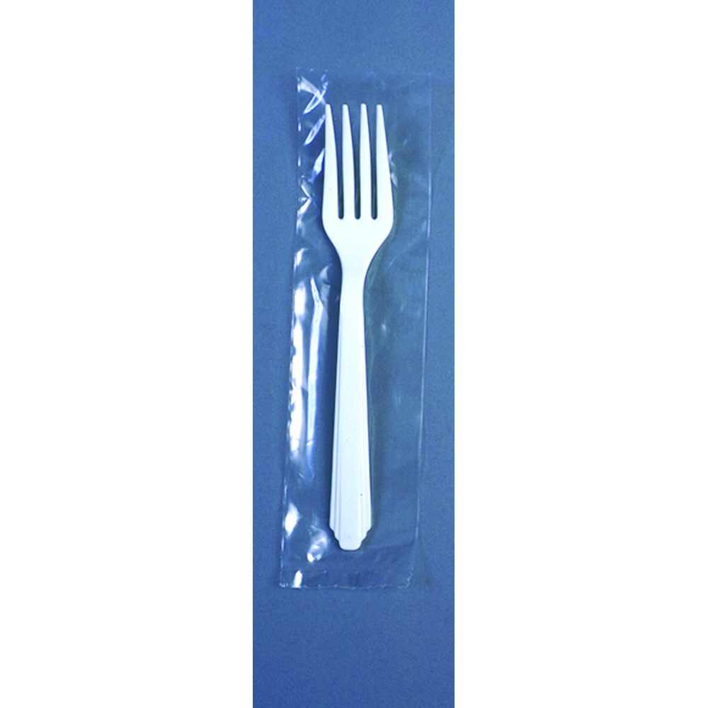 PLASTIC FLATWARE HEAVYDUTY, TYPE III FORK, INDIVIDUALLY WRAPPED
