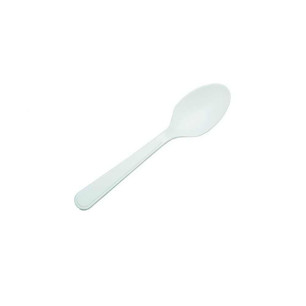 PLASTIC FLATWARE, TYPE V, MEDIUM WEIGHT WHITE, TEASPOON, 1000/BOX
