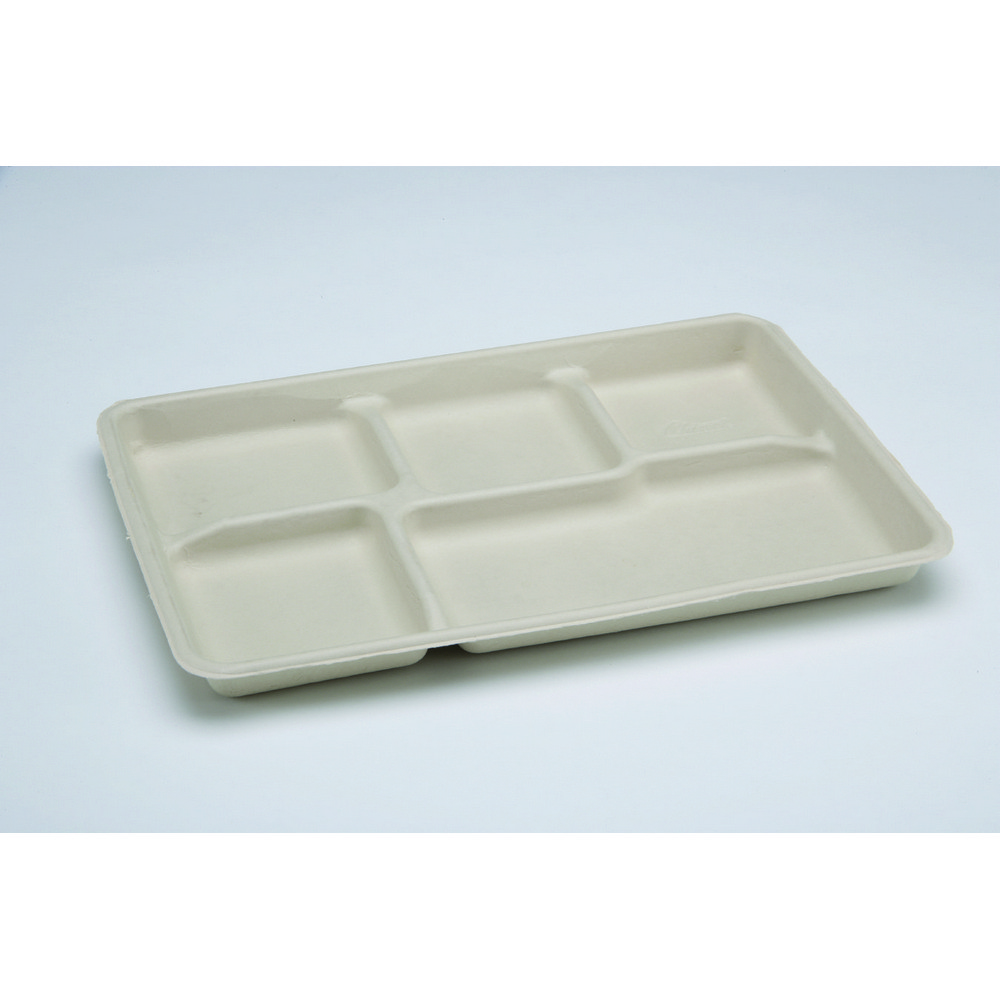 Mess Tray  5 Compartment  Tan 121/2 x 81/2 Tan 5Compartment