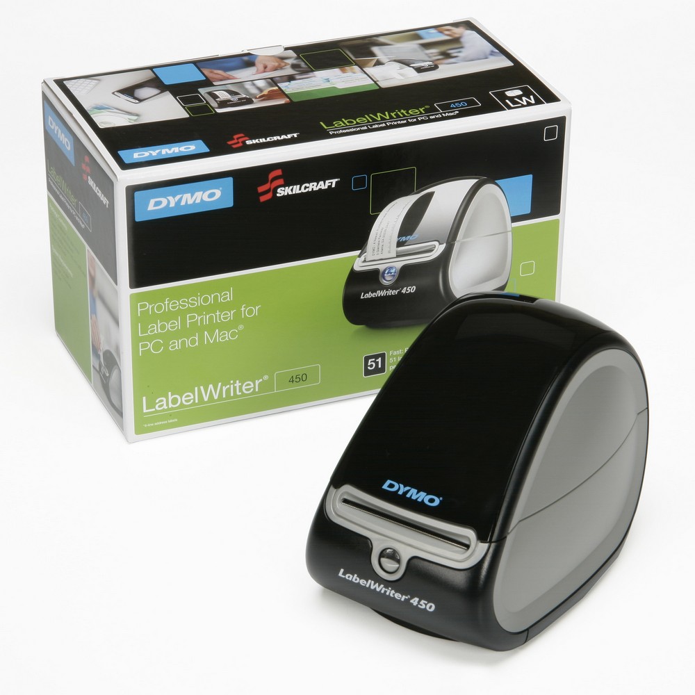 Dymo/SKILCRAFT LabelWriter 550  High Speed Label Printer  Black/Silver  Black High Speed Label Printer  OEM SKU DYM1752264