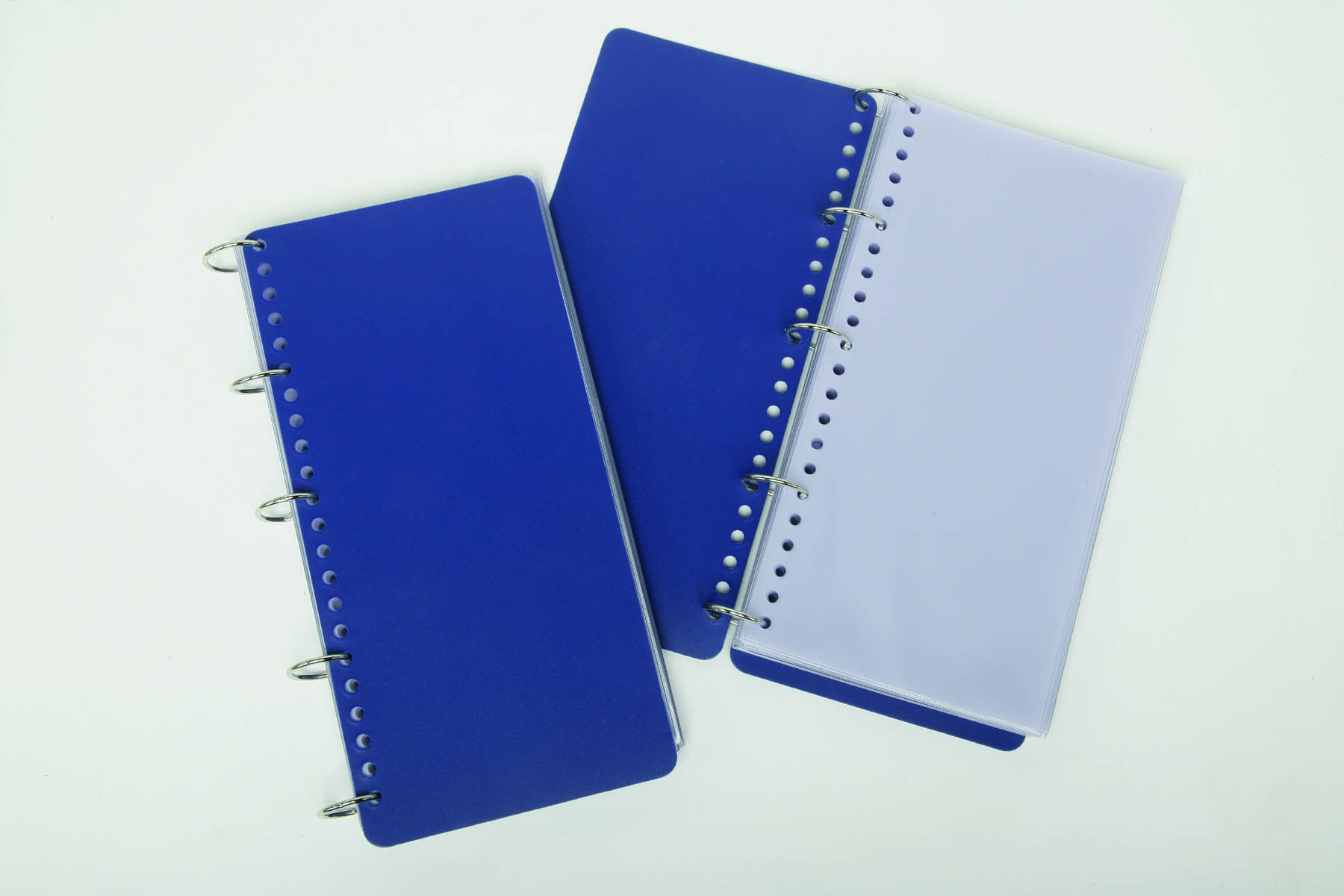 Ring binder fits new longer format, holds check lists for large cargo, refueling and weapons platform aircraft such as C17, C130, and KC135 and similar aircraft. Blue 53/4 x 113/4 Binder