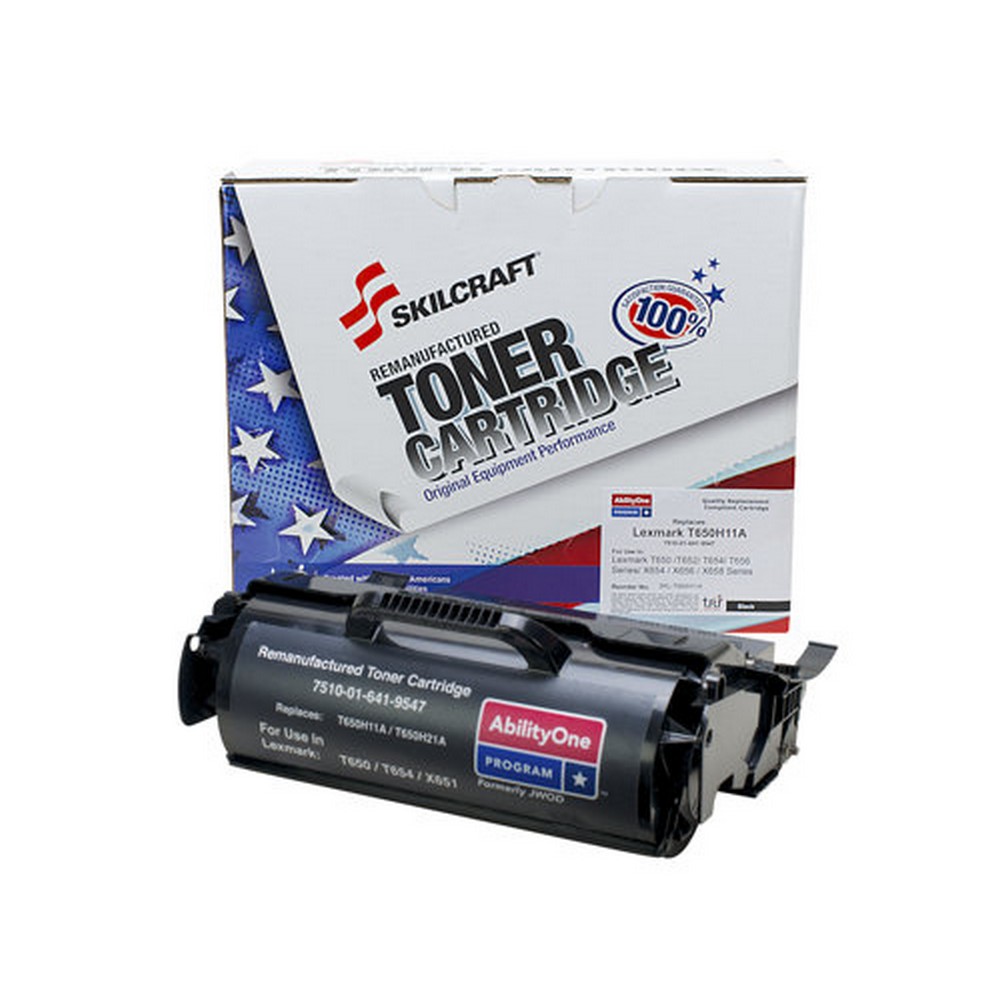Remanufactured High Yield Toner Cartridge for Lexmark T650/T652/T654/T656/X652/X654/X656  Page Yield 25,000  Black Page Yield 25,000 Black Lexmark
