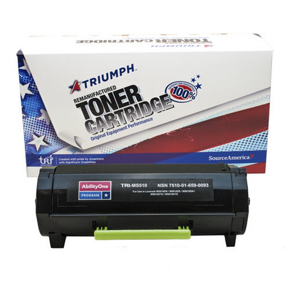 Remanufactured Ultra High Yield Toner Cartridge for Lexmark MS510/MS610/MX510/MX610  Page Yield 20,000  Black Page Yield 20,000 Black Lexmark