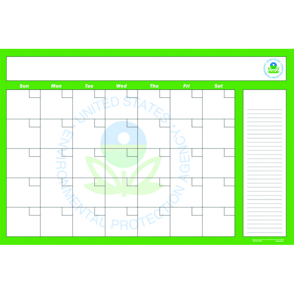 Calendar, Wall, Custom, Erasable, 1Month, 36 x 24