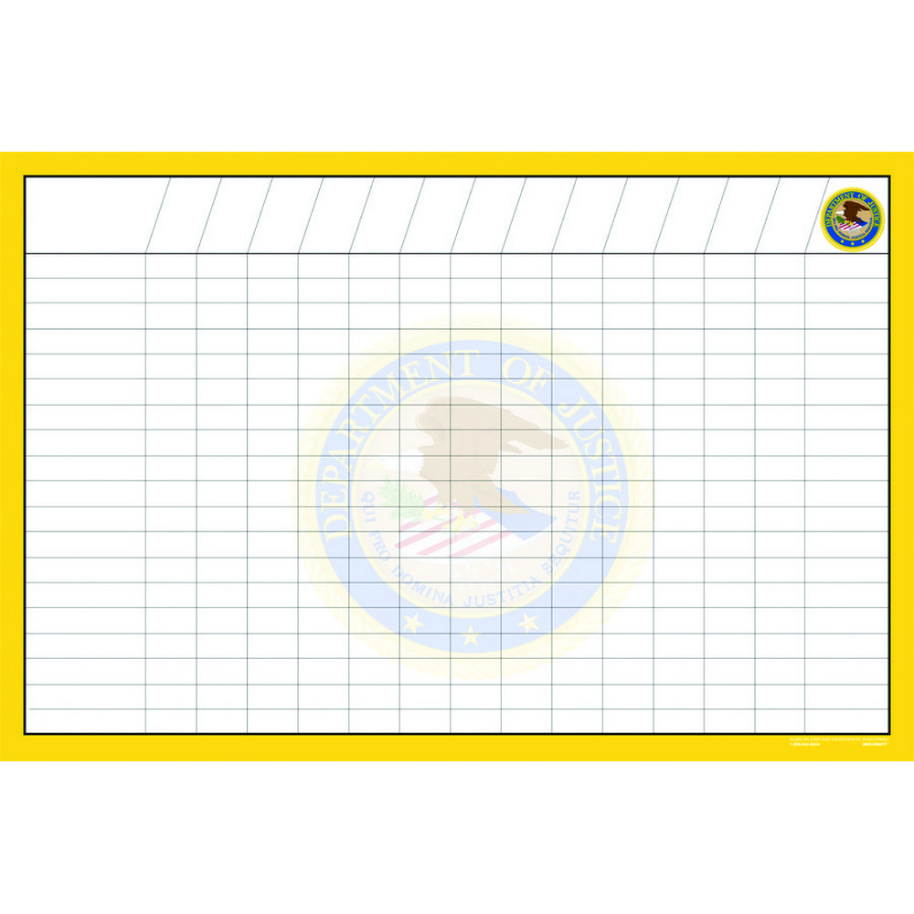 Calendar, Wall, Custom, Erasable, Blank, 36 x 24