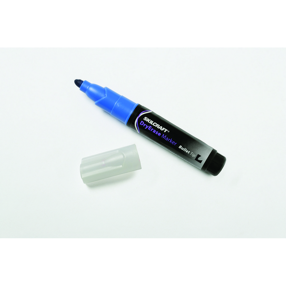 Dry Erase Marker  Bullet Tip  Blue Ink Bullet Tip Blue