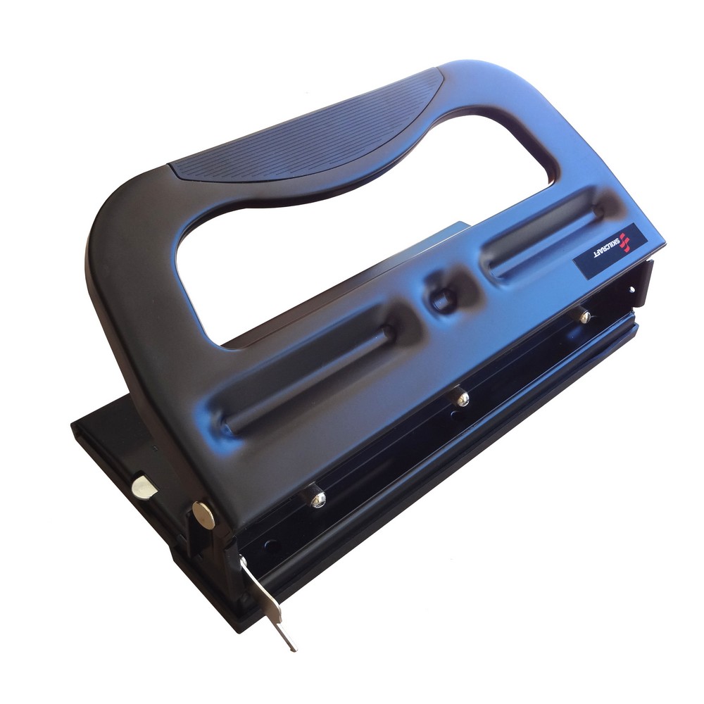 Paper Hole Punches  HeavyDuty  32 Sheet Capacity  Black/Metallic  3hole punch 32Sheet Capacity Black 3Hole Punch