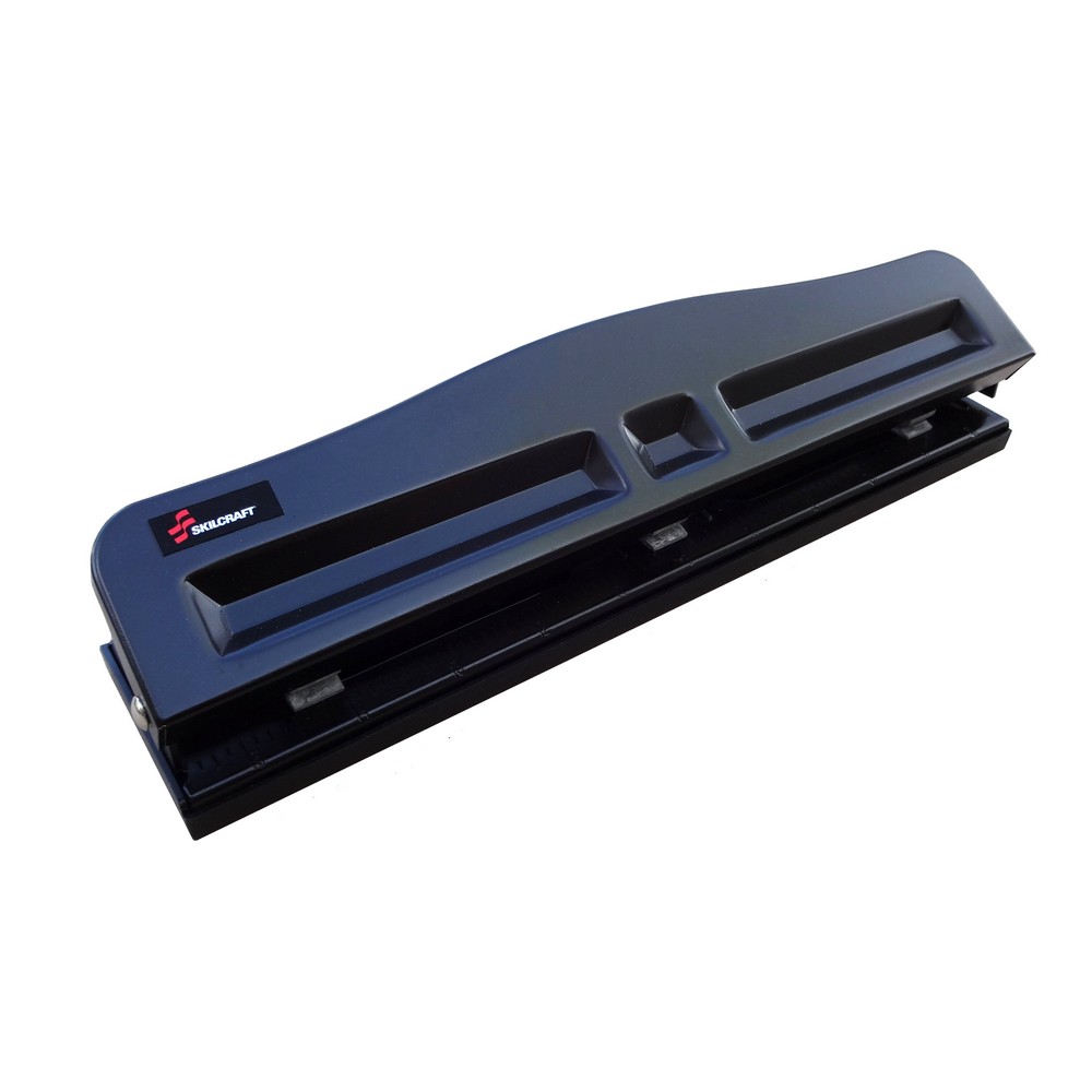 Paper Hole Punches  LightDuty  8 Sheet Capacity  Black  3hole punch 8Sheet Capacity Black 3Hole Punch