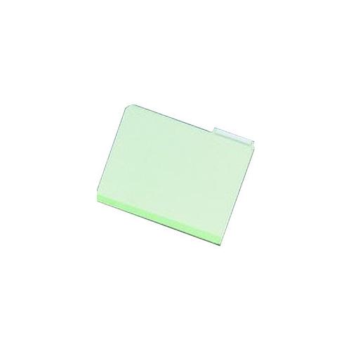 FILE FOLDER LIGHT GREEN PRESSBOARD LETTER, 1/5 CUT, RECYCLED