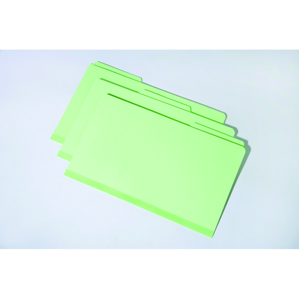 File Folder  Light Green Pressboard  1/3 Cut  SelfTab  All Positions  Legal Legal Light Green 1/3CutTab