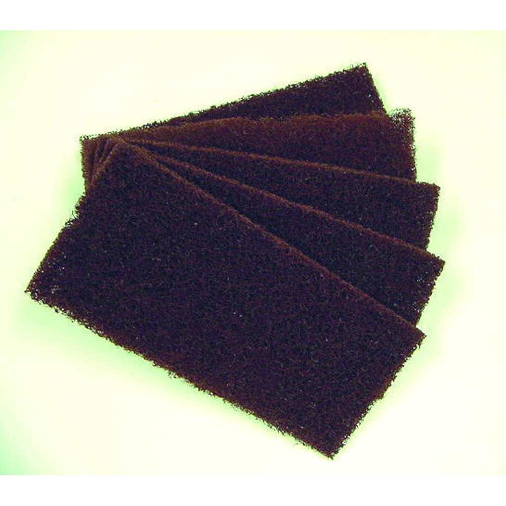 Baseboard Scrubber Kit Stripping Replacement Pads 43/4 x 10 Brown Replacement
