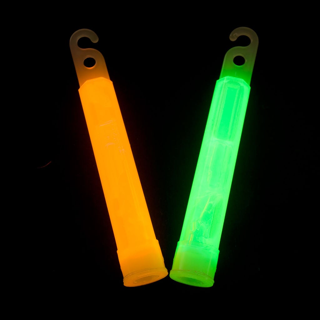 Lightstick (Chemlight)  Lightsticks, Chemlights, Waterproof, 4, Orange, 6 Hours, 100/BX. NSN 6260012827630