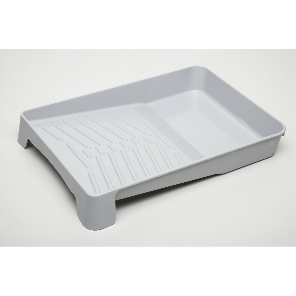 Deluxe Plastic Paint Tray 11 x21/2 x 111/2 Gray Plastic