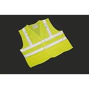 Class 2 ANSI 1072010 Compliant Safety Vest  Front Closure w/Pockets  XLarge  Yellow/Lime/Silver Trim XLarge Yellow Front Closure
