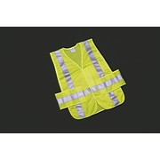 Class 2 ANSI 1072010 compliant safety vests provide 360degree visibility with 3M Scotchlite reflective tape placed vertically and horizontally on front and back.