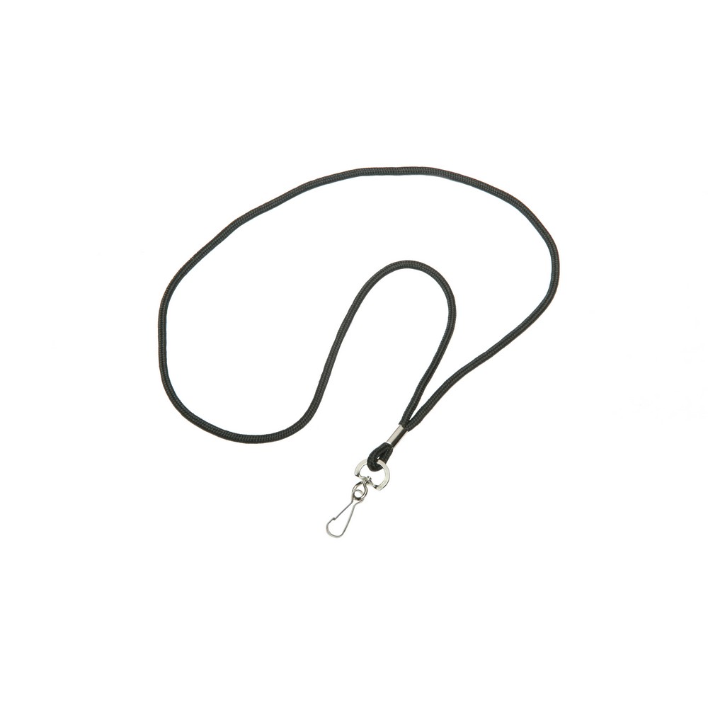 Cord Style Neck Lanyard  NonBreakaway 36 Black NonBreakaway