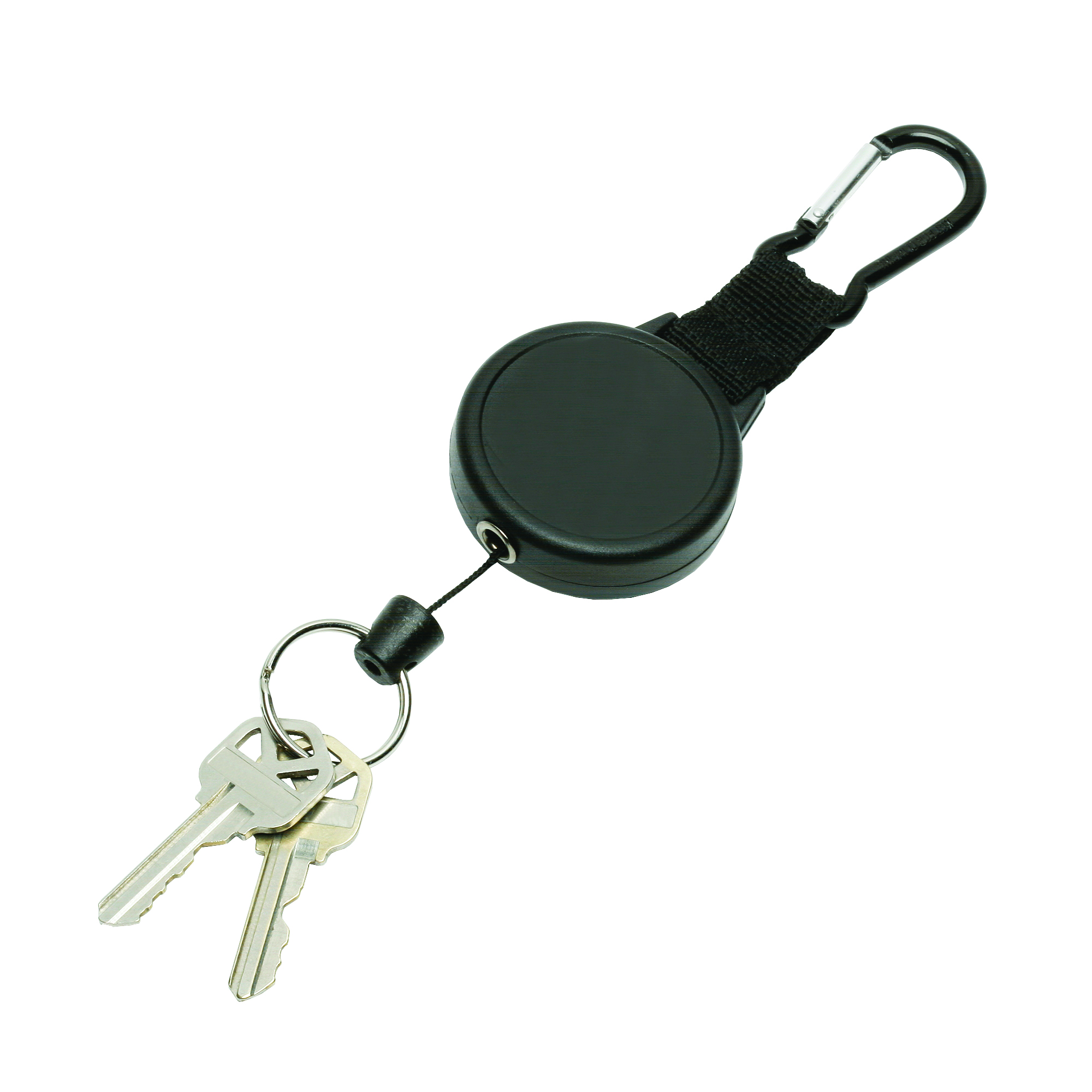 Key Reel, Retractable, Black