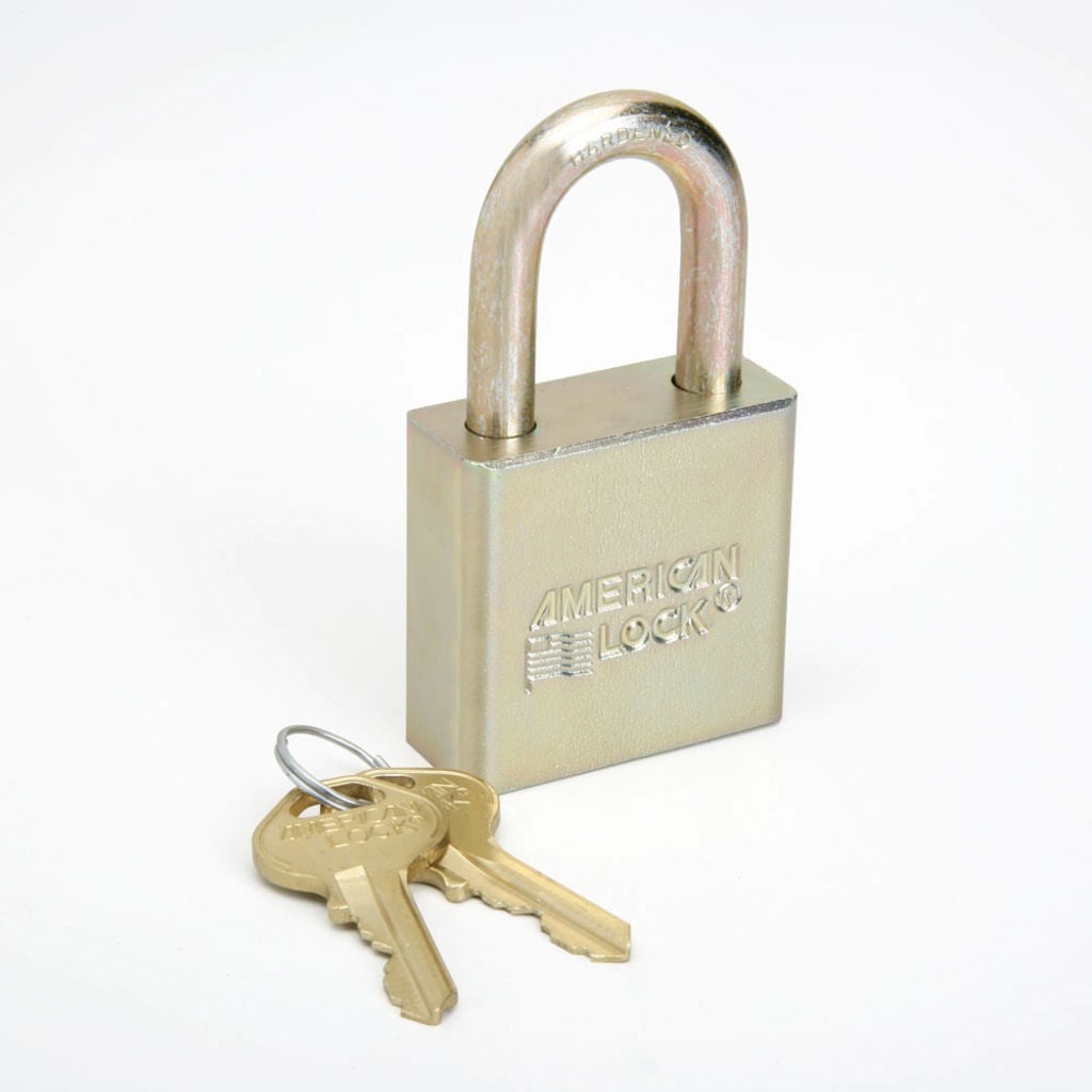 Padlocks, Solid Case  Padlock, Solid Case, 1.75 Wide Steel, Keyed Differently, No Chain, EA. NSN 5340015881036