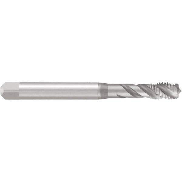 EMUGE M6x1.00 Metric Coarse/EGM, 3 Flute, 45&deg; Helix, Bottoming Chamfer, Bright Finish, Cobalt Spiral Flute STI Tap