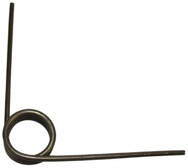 GARDNER SPRING 90&deg; Deflection Angle, 0.989 OD, 1/8 Wire Diam, 41/4 Coils, Torsion Spring