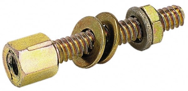 ELECTRO HARDWARE #440, 11/16 Thread Length, 3/16 High, Zinc Plated, Steel Jack Screw