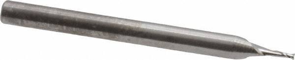 ROBBJACK 0.034, 0.102 LOC, 1/8 Shank Diam, 11/2 OAL, 2 Flute, Solid Carbide Square End Mill