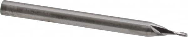 ROBBJACK 0.036, 0.108 LOC, 1/8 Shank Diam, 11/2 OAL, 2 Flute, Solid Carbide Square End Mill