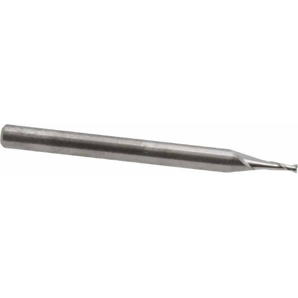 ROBBJACK 0.047, 0.141 LOC, 1/8 Shank Diam, 11/2 OAL, 2 Flute, Solid Carbide Square End Mill