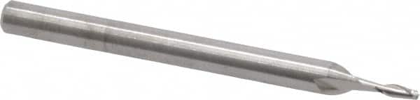 ROBBJACK 0.05, 0.15 LOC, 1/8 Shank Diam, 11/2 OAL, 2 Flute, Solid Carbide Square End Mill