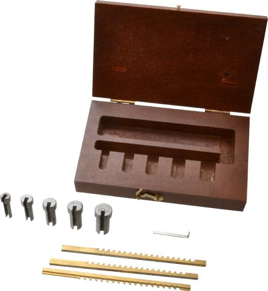 DUMONT MINUTE MAN 8 Piece, 1/16 to 1/8 Keyway Width, Style A Keyway Broach Set