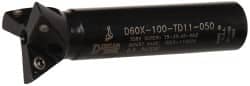 DORIAN TOOL 60&deg; Included Angle, 1 Max Cutting Diam, 1/2 Shank Diam, TDEX 110204EN Insert Style, Indexable Dovetail Cutter