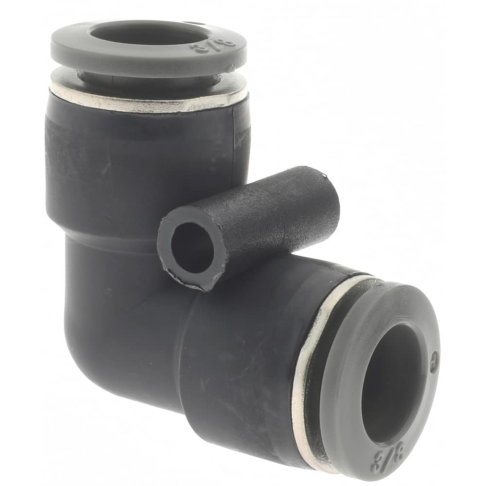 NORGREN 3/8 Tube OD, Brass PushtoConnect Tube Union Elbow