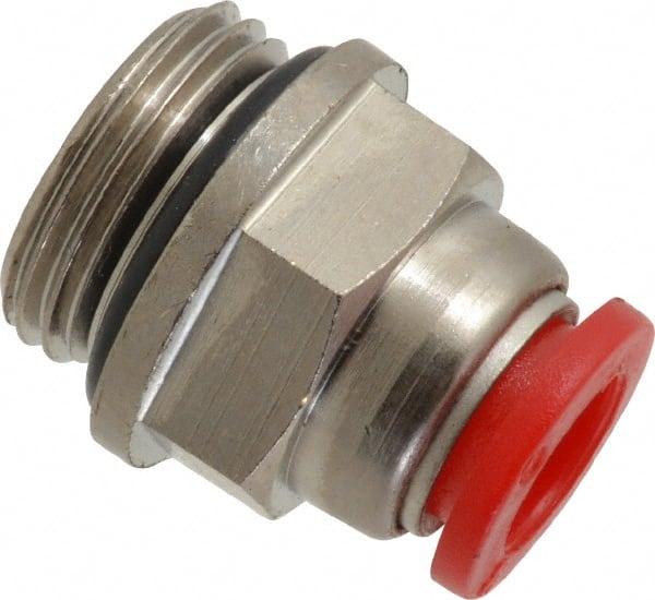 NORGREN 8mm Tube OD, 3/8 BSPP Brass PushtoConnect Tube Male Connector