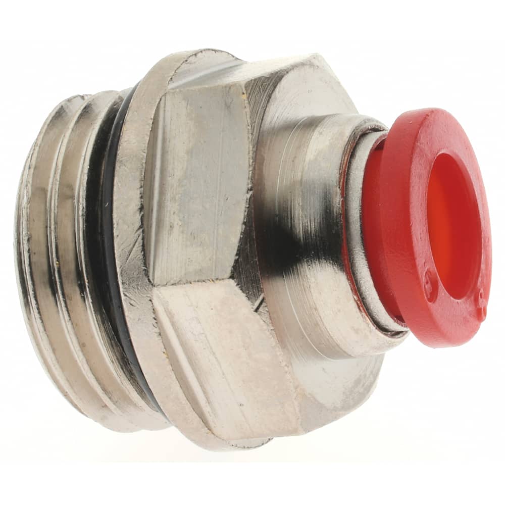 NORGREN 8mm Tube OD, 1/2 BSPP Brass PushtoConnect Tube Male Connector