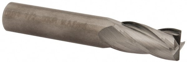 M.A. FORD. 1/2 Diam 4 Flute Solid Carbide 0.03 Corner Radius End Mill
