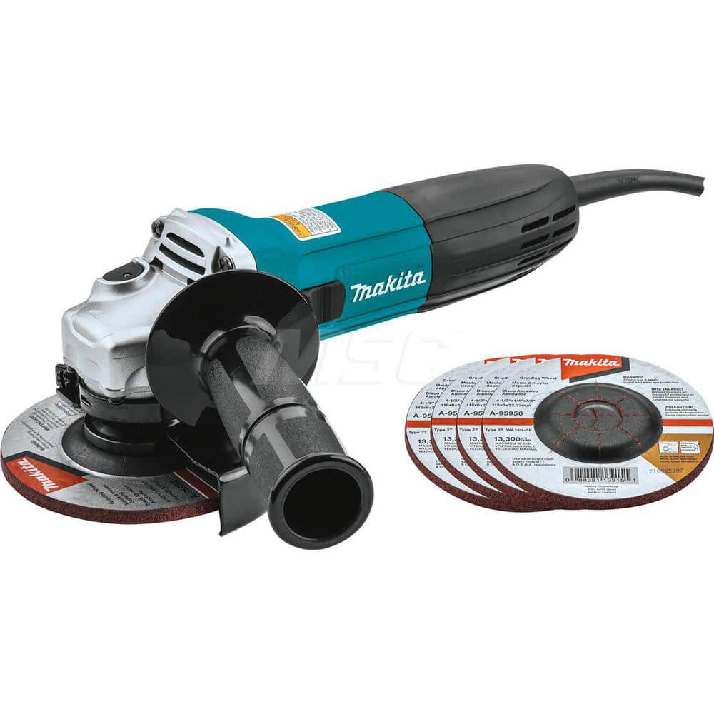 MAKITA Angle & Disc Grinders; Type of Power: Corded ; Wheel Diameter (Inch): 41/2 ; Speed (RPM): 11000 ; Spindle Size: 5/811