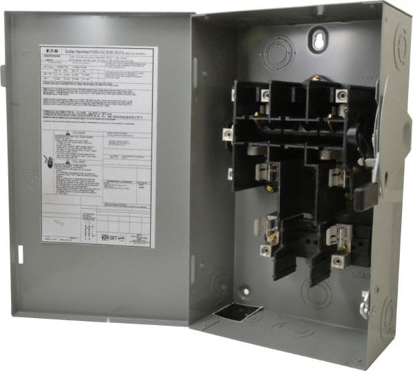 EATON CUTLER-HAMMER 60 Amp, 240 VAC, 2 Pole Fused Safety Switch