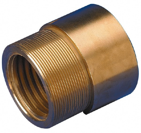 KEYSTONE THREADED PRODUCTS 2.12 Long, 2.3 High, 0.81 Thread Length, Bronze, Left Hand, Round, Precision Acme Nut